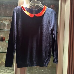Maje Peter-Pan Collared Cashmere/Wool blend Sweater